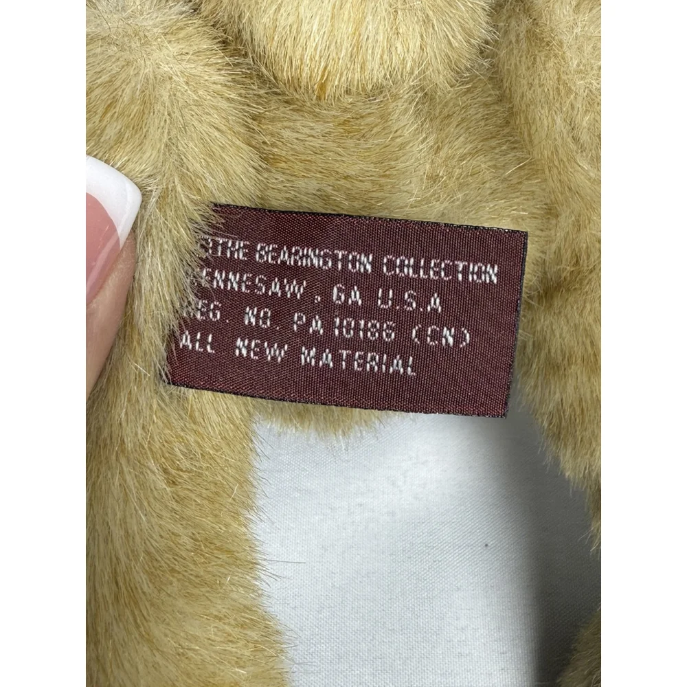 Bearington Collection Easter Bunny Rabbit Hare Stuffed Plush Jointed Bow 15” EUC - Picture 7 of 8
